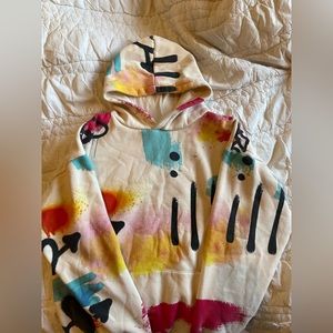 Pacsun graffiti “scrap art” hoodie